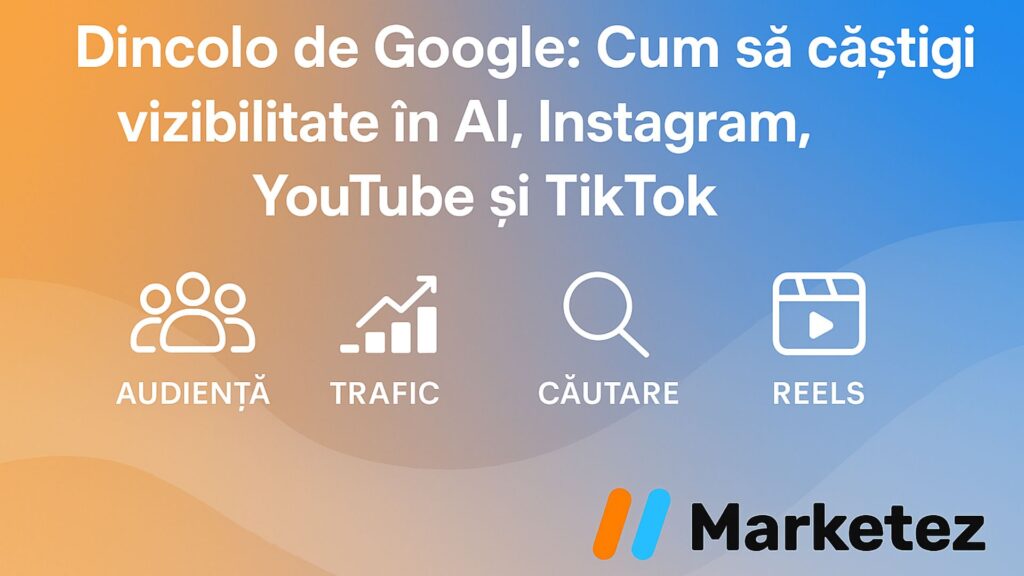 vizibilitate ai seo instagram youtube tiktok